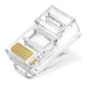 Коннектор RJ45 CAT6 50штук проходной сквозной