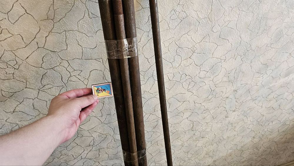 Новые железные водопроводные трубы