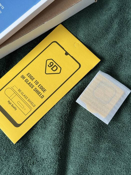 Nowe szkło hartowane 9D na ekran i aparat iPhone 13 + pudełko Apple