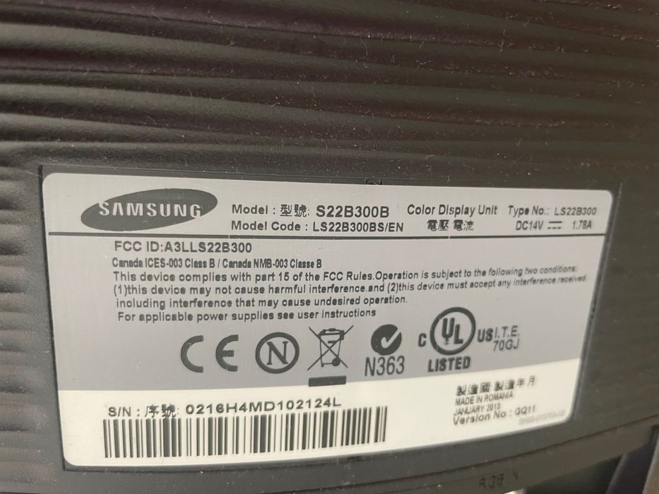 Monitor Samsung S22B300B 22 cale