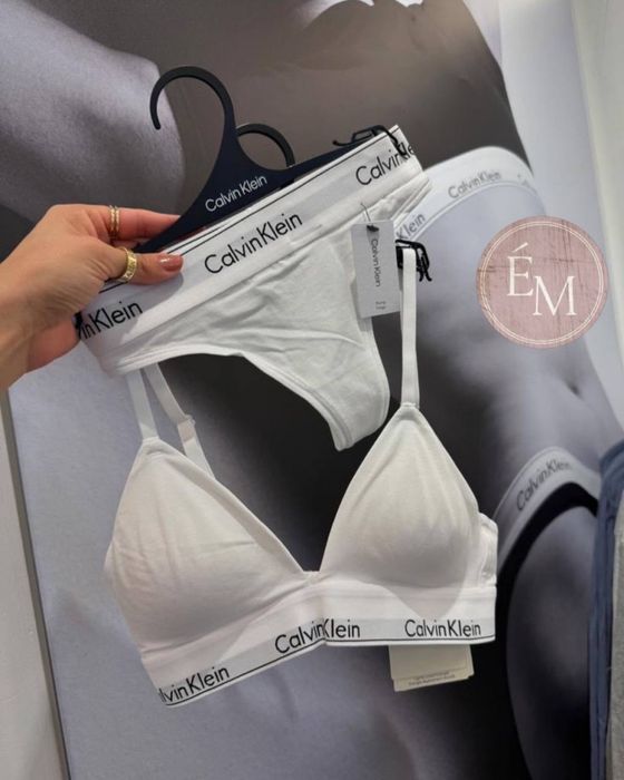 Комплект білизни Calvin Klein Modern Cotton: топ із трикутною чашкою