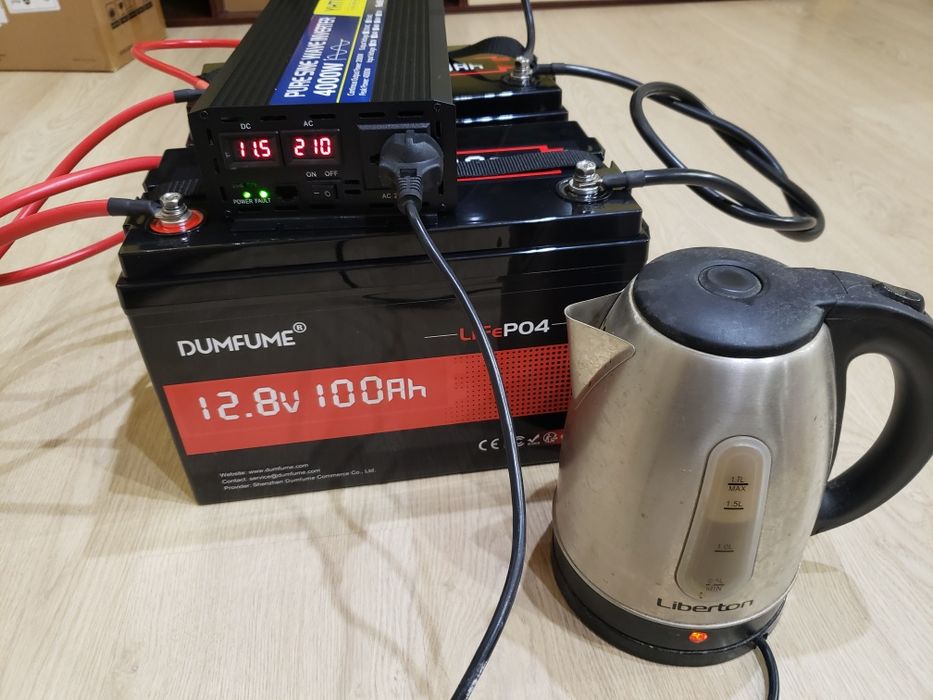 Инвертер YHTU Чистая синусоида 12В, 2000Вт/4000 Inverter 12В Инвертор
