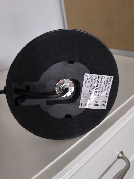 Lampa stołowa Trio Leuchten Diallo - czarna matowa, jak nowa + żarówka