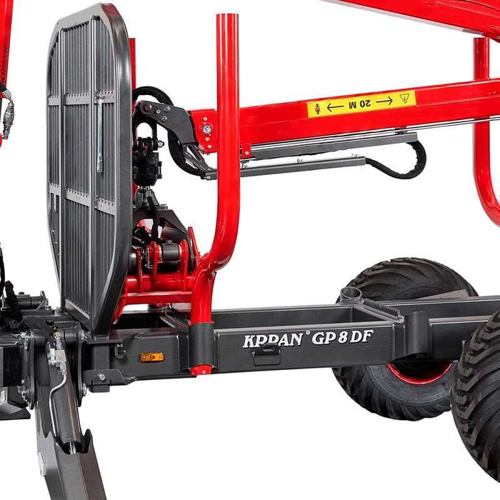 Przyczepa leśna Krpan GP11 z żurawiem 6,6