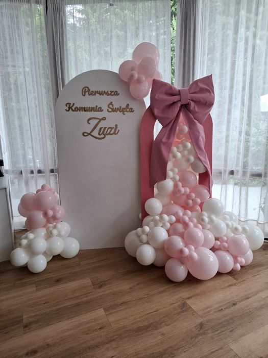Dekoracje balonowe, ścianki okolicznościowe