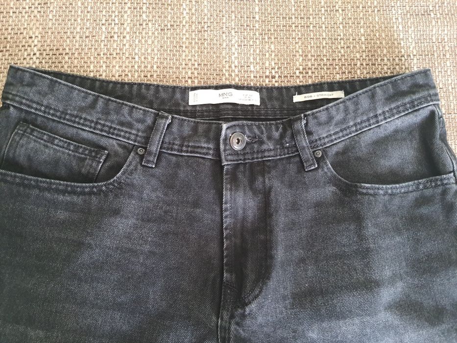 Czarne męskie spodnie jeansowe MNG man rozmiar 42 Promocja