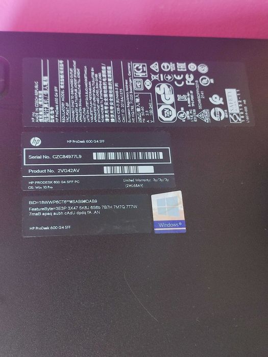 Desktop HP Prodesk 600 G4 SFF
