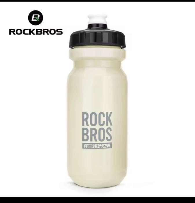 Rockbros-nowy markowy bidon rowerowy, kolor biały/600 ml pojemność