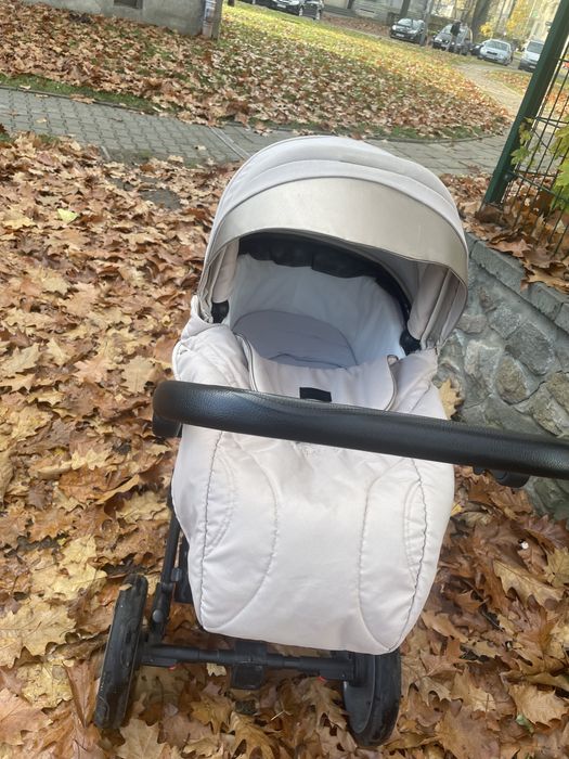 Wózek  2w1  skiddou beżowy