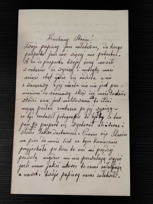 List Polska miasto Łódż lata 1934 - 1938r.