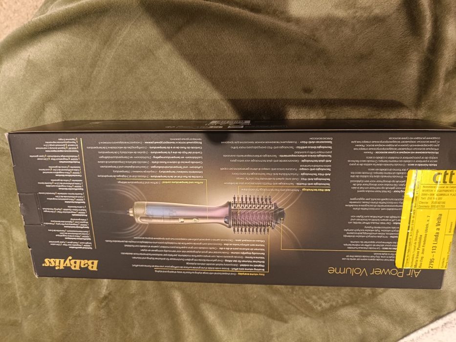 Modelador Escova de Cabelo Babyliss Air Power Volume AS95E