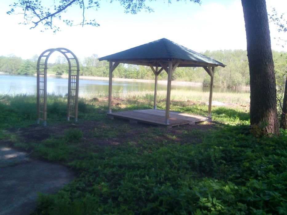 Altana ogrodowa Merida 354x354 cm słupki 90x90 mm