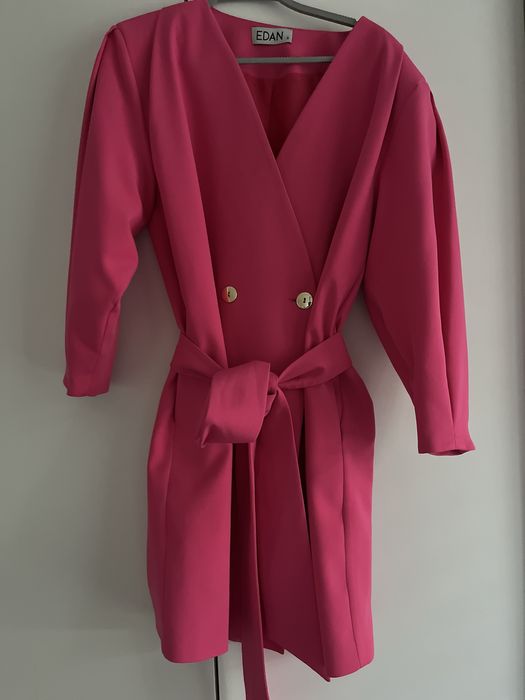 Sukienka zapinana FUKSJA rozm. S