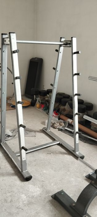 Suportes discos olímpicos,barras