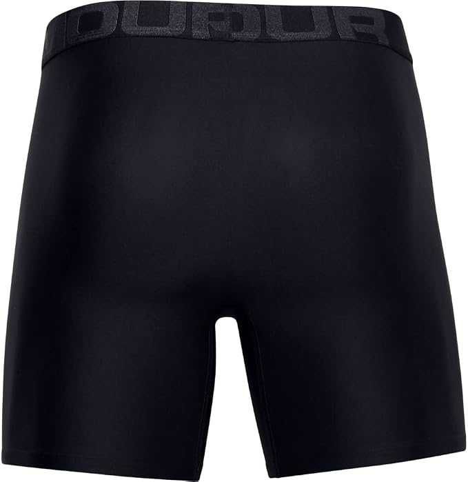 UNDER ARMOUR Tech 6in 2-Pak Bokserki Męskie Czarne SM Bez Szwów 4-Way