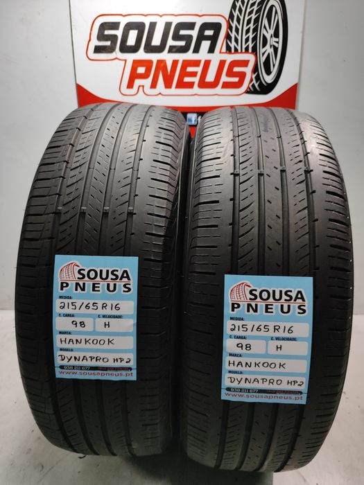 2 pneus semi novos Hankook 215/65R16 98H  Oferta dos Portes