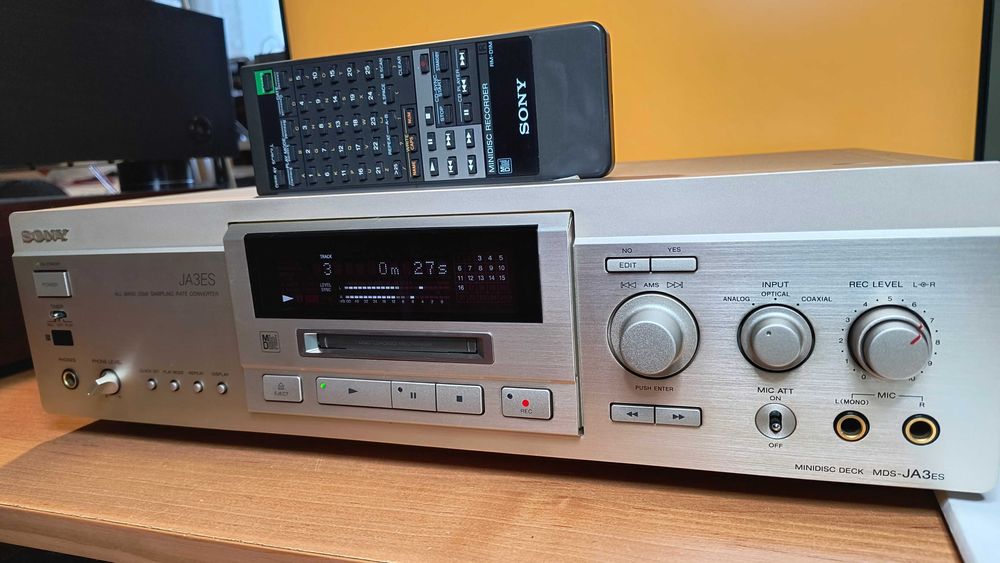 Minidisc Sony MDS-JA3ES pilot instrukcja Hi End