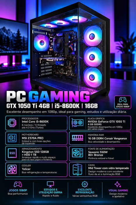 PC gamer Alto desempenho