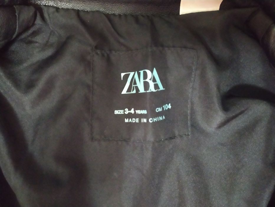 Шкіряна куртка zara 3-4 роки 104 см