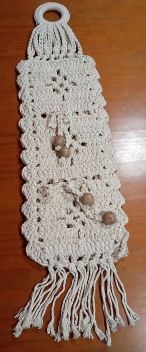 Suporte de papel higiénico feito à mão