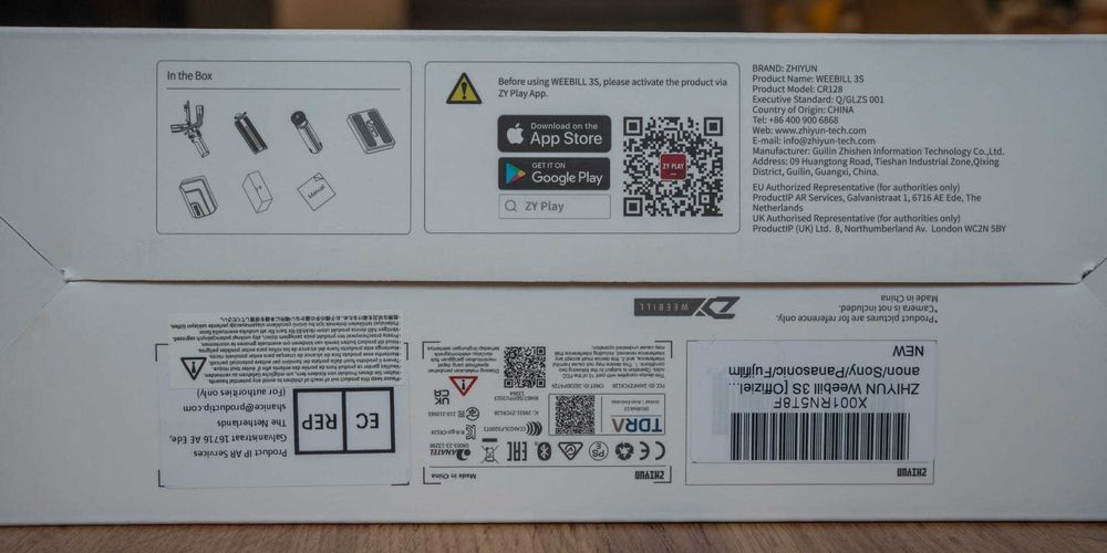 Zhiyun Weebill 3S – nowy, nieużywany.