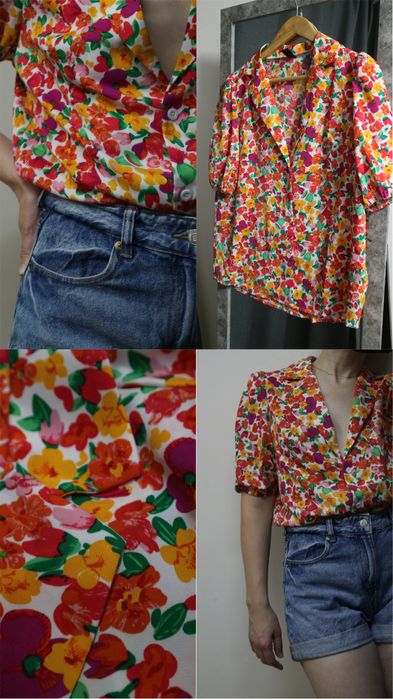 8 речей сорочки на короткий рукав блузка топ. massimo dutti та hm