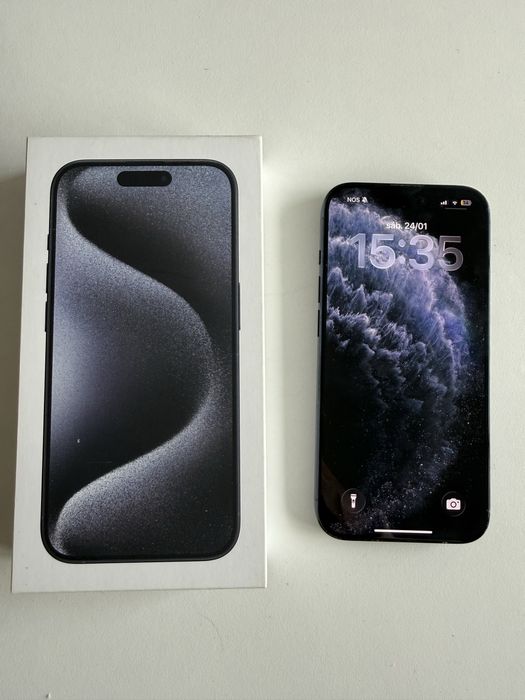 Iphone 15 pro azul titânio