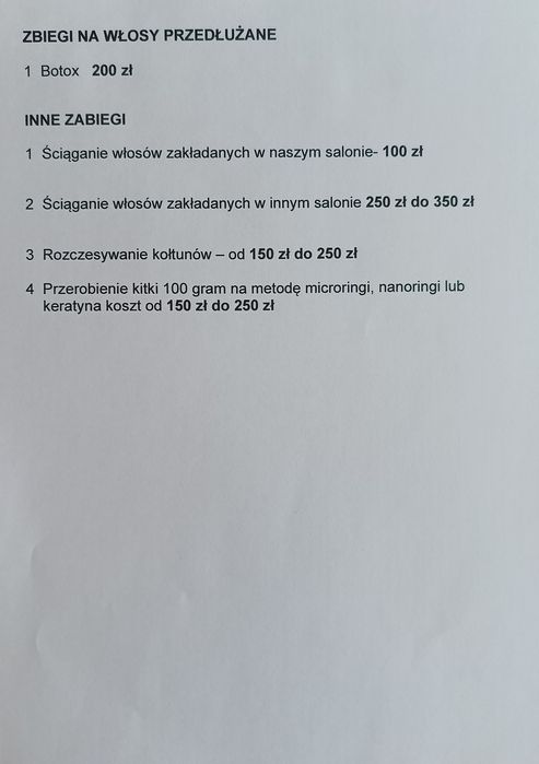 Przedłużanie, zagęszczanie i  botox włosów