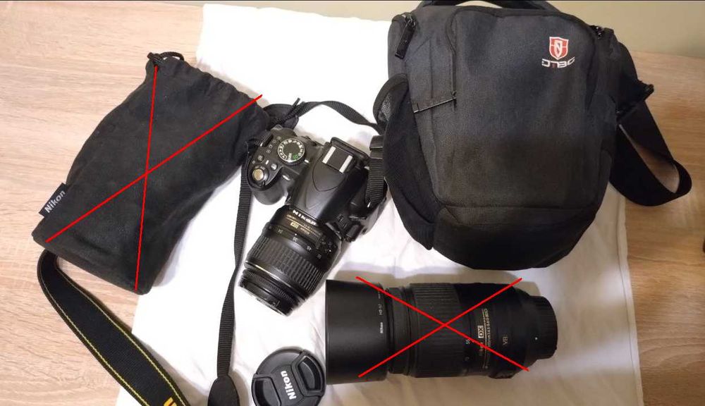Nikon D3100 + об'єктив, сумка, карта пам'яті