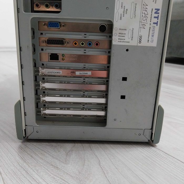 Retro komputer PC do starych gier pod Windows XP/Windows 98 AMD duron geforce4 zestaw komputerowy