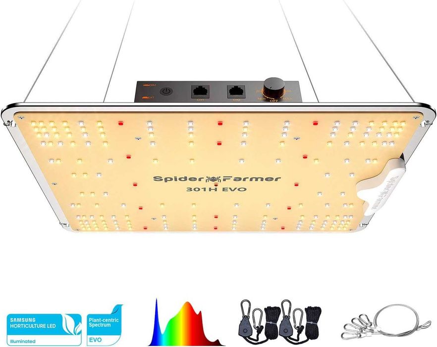 Spider Farmer SF1000 Samsung LM301H EVO LED Grow Light