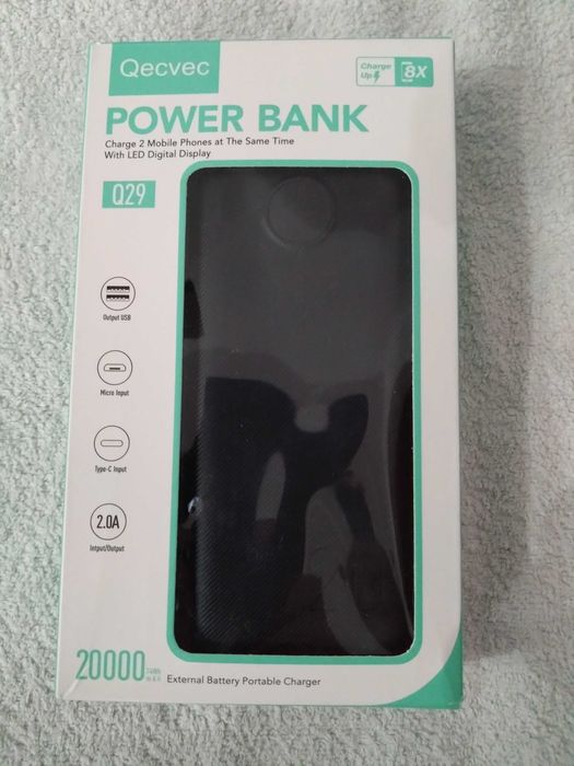 Oucvec powerbank 20000 mAh Nowy Wysyłka