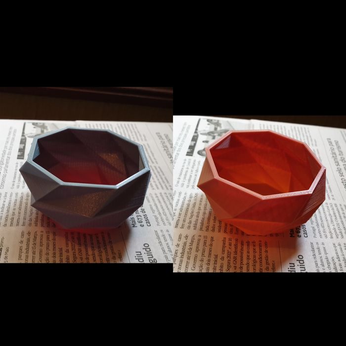 Base colorida para vaso de plantas / ervas aromaticas / etc