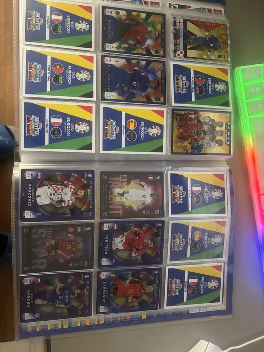Euro 2024 Match Attax Cardeneta com 420 cartas