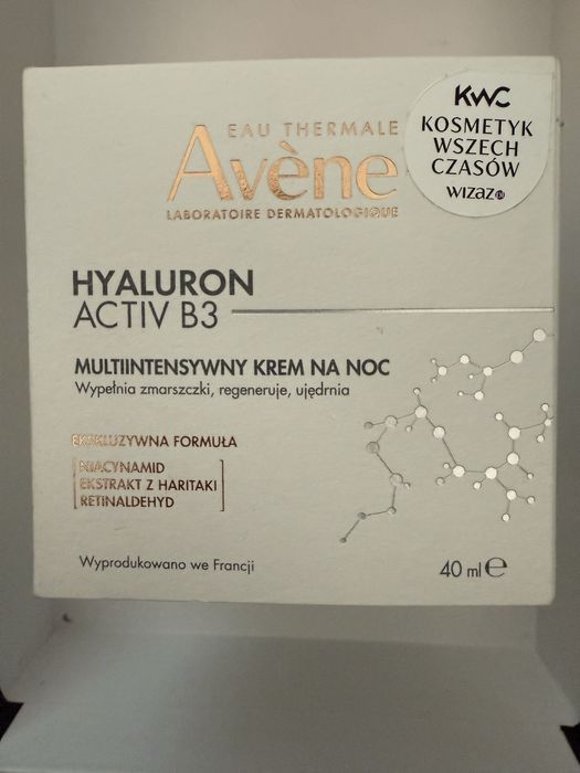 Avene Hyaluron Activ B3 krem do twarzy na noc