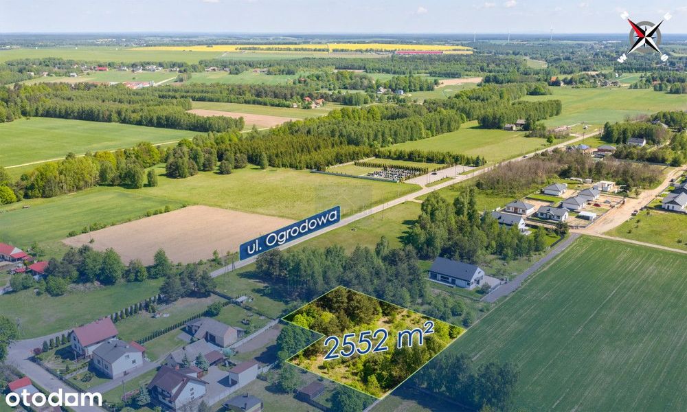 Grodzisko działka pod dom 2552 m²
