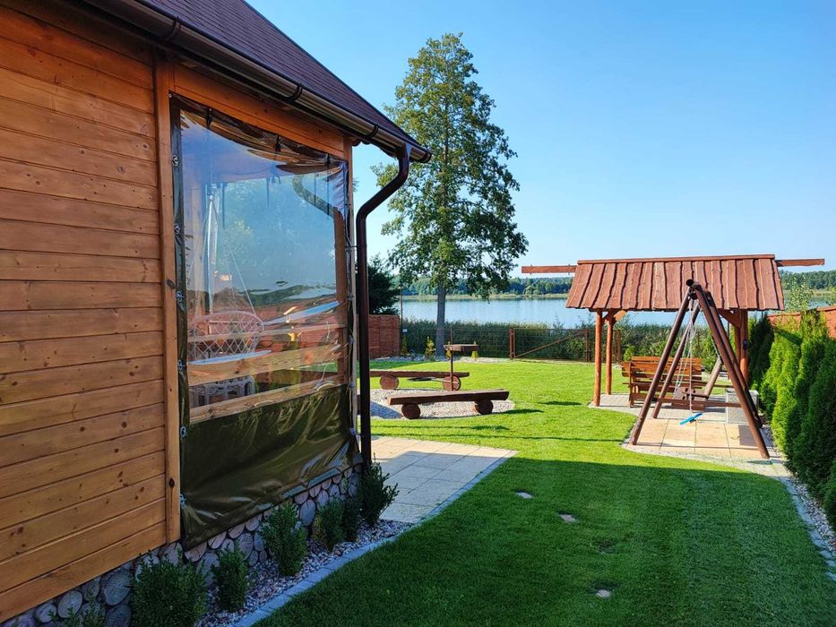 Domek 5B siedlisko nad jeziorem Skarlińskim, mazury, bania,wakacje