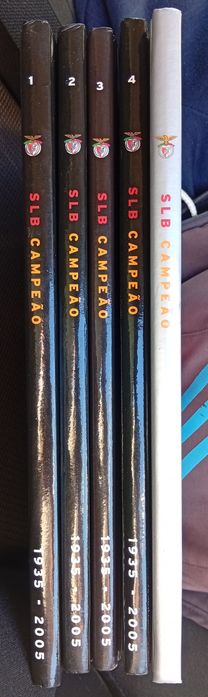 Coleção completa de livros do Benfica