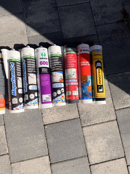 Silikony i rozne kleje