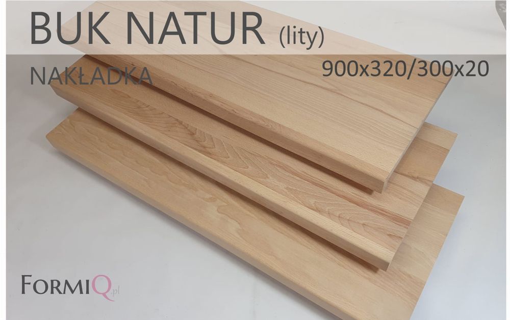 Nakładki buk natur lite 900x320/300x20/40