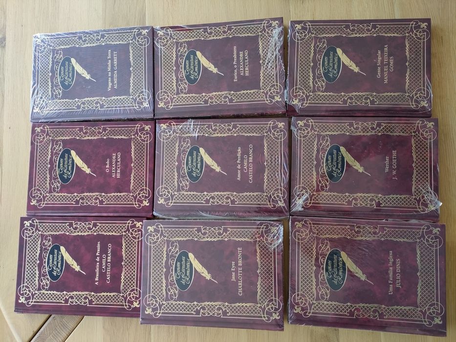 Coleção livros literatura romântica portuguesa