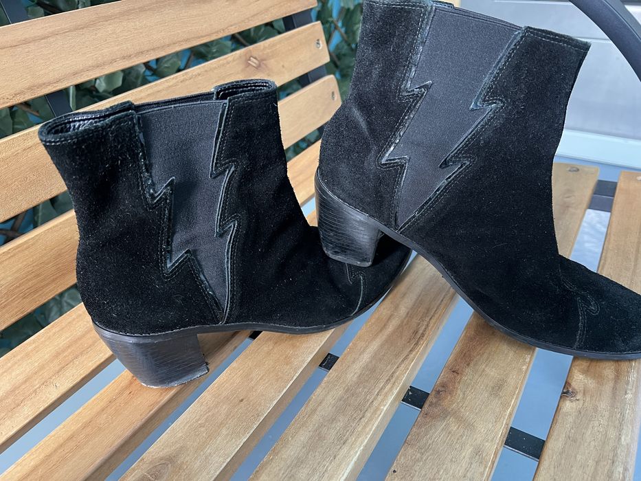 Botas Cowboy camurça pretas 41