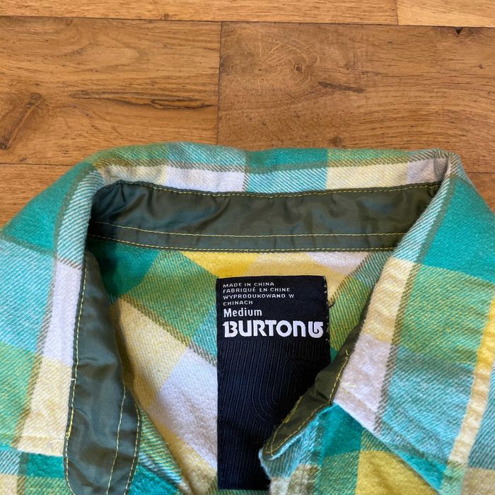 Burton Męska Modna Koszula Flanelowa Krata Rozm. M