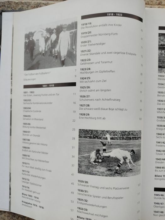 Livro da história da liga da Alemanha de 1890 a 1963