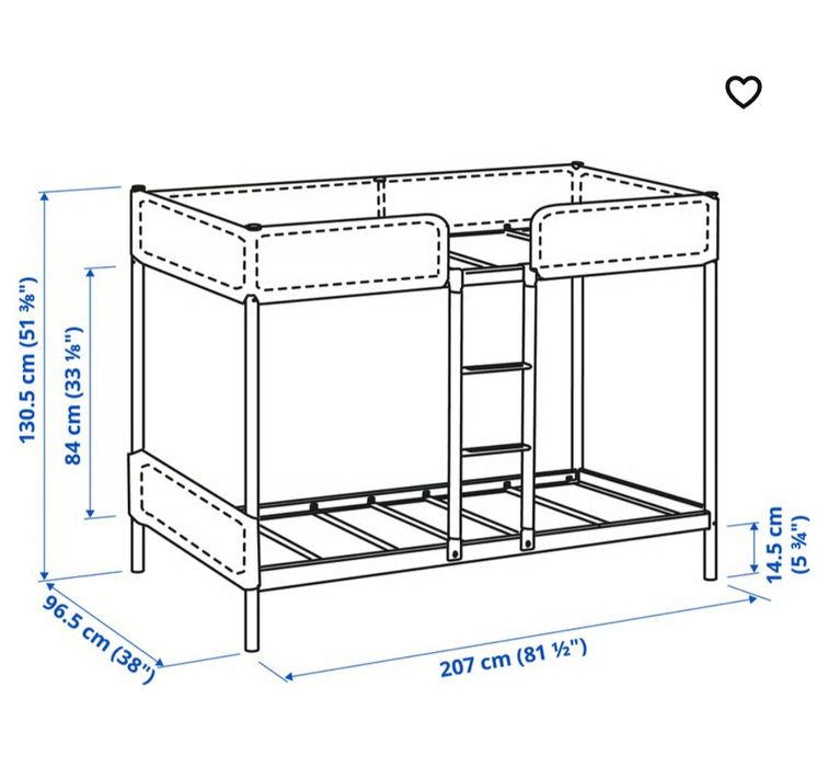 Beliche IKEA TUFFING (90x200 cm)
