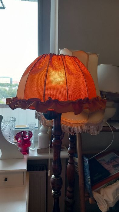 Abażur z PRL-u średnica 30 wysokość 18 cm