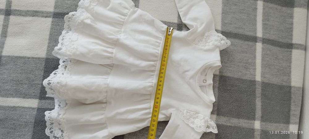 Ubranko na chrzest dla dziewczynki 68 Milulove