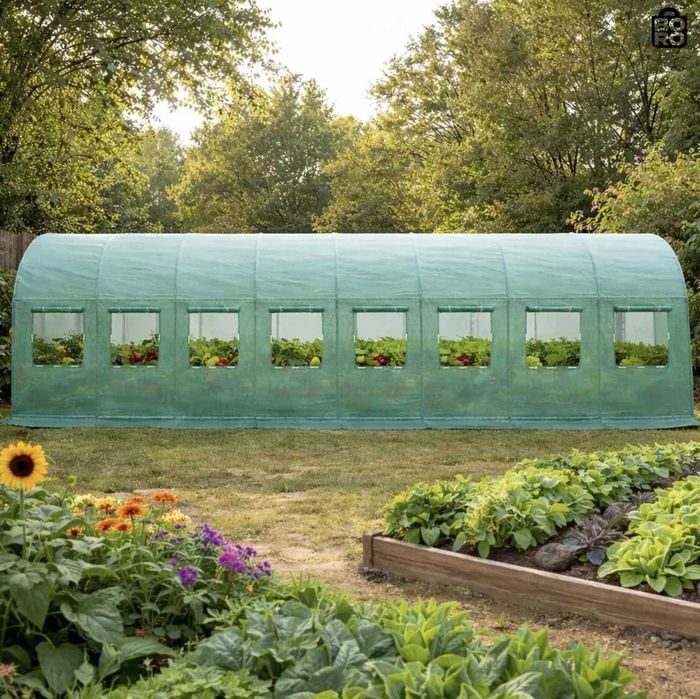 Теплица садова посилена теплиця парник плівка 6 10 18 24 м²‼️ПОЛЬША‼️