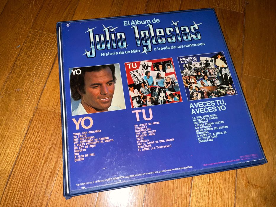 3 LPs Julio Iglesias - História de un Mito