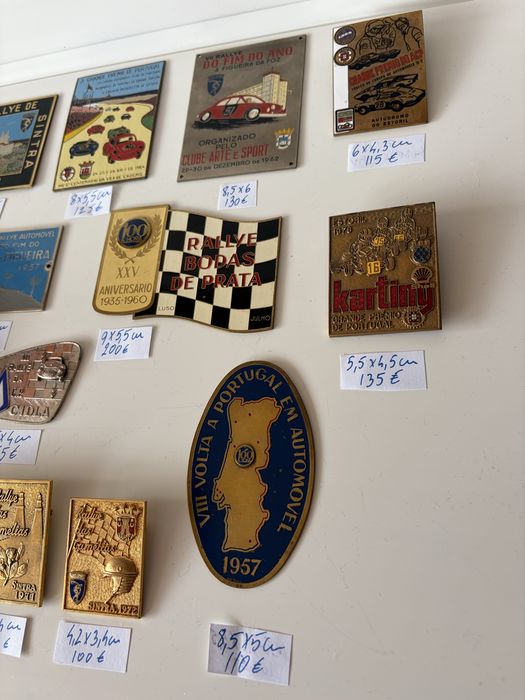 chapas placas rallye classicos automobilia